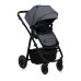 Lionelo Amber Plus 3 v 1 Grey Graphite — Multifunkční kočárek s autosedačkou