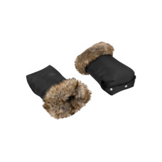 Lionelo Handmuff Black — Rukávníky ke kočárku