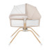 lionelo Malin Evo Beige Natural — Univerzální dětská postýlka s kolébkou
