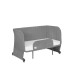 Lionelo Thomi Plus 5 v 1 Grey Concrete — Dětská postýlka 5 v 1