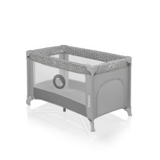 Lionelo Stefi Grey Concrete Multicolor — Cestovní postýlka
