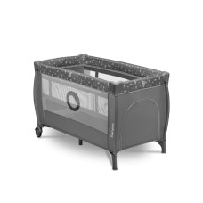 Lionelo Stefi Plus Grey White — Cestovní postýlka