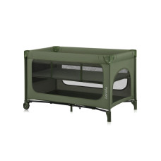 Lionelo Jasmin Easy Fold Green Olive — Cestovní postýlka