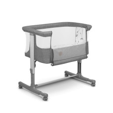 Lionelo Aurora Grey Concrete — Přístavná postýlka 3v1