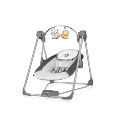 Lionelo Otto Cozy Grey — Lehátko/houpátko