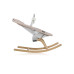 Lionelo Dalia Rocker Beige Sand — Dětské houpátko