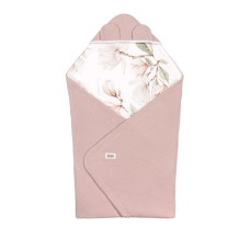 Lionelo Travel Swaddle Blanket Beige Magnolia — Zavinovačka do autosedačky