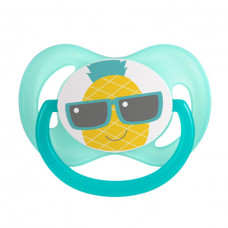 Canpol babies Dudlík 6-18m silikonový symetrický SO COOL tyrkysový