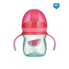 Canpol babies Tréninkový hrneček se silikonovým pítkem a úchyty SO COOL 150ml Meloun