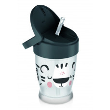 LOVI Hrneček se slámkou SALT&PEPPER 250ml