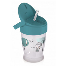 LOVI Hrneček se slámkou LOVELY 250ml kluk