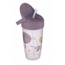 LOVI Hrneček se slámkou LOVELY 350ml holka