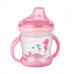 Canpol babies Nevylévací hrneček se silikonovým pítkem LOVE&SEA 180ml růžový