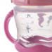Canpol babies Nevylévací hrneček se silikonovým pítkem LOVE&SEA 180ml růžový