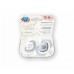 Canpol babies Set symetrických silikonových dudlíků Light touch 0-6m ROYAL BABY modrý