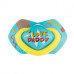 Canpol babies Set symetrických silikonových dudlíků Light touch 0-6m NEON LOVE modrý