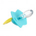 Canpol babies Set symetrických silikonových dudlíků Light touch 6-18m NEON LOVE modrý