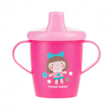 Canpol babies Nevylévací hrneček TOYS 250ml růžový