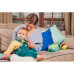 Canpol babies Set symetrických silikonových dudlíků Light touch 18m+ NEON LOVE modrý