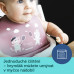 Canpol babies Bryndák silikonový s kapsou BONJOUR PARIS růžový