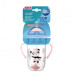 Canpol babies Nevylévací hrneček se slámkou a závažím EXOTIC ANIMALS 270ml růžový