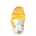 Canpol babies Nevylévací hrneček se slámkou a závažím EXOTIC ANIMALS 270ml žlutý