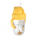 Canpol babies Nevylévací hrneček se slámkou a závažím EXOTIC ANIMALS 270ml žlutý