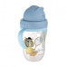 Canpol babies Nevylévací hrneček se slámkou a závažím 270ml BONJOUR PARIS modrý