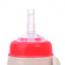 Canpol babies Láhev sportovní s nevylévací slámkou HELLO LITTLE 350 ml béžová