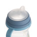 Canpol babies Hrneček se silikonovým pítkem FirstCup BONJOUR PARIS 150ml modrý