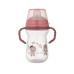 Canpol babies Hrneček se silikonovým pítkem FirstCup BONJOUR PARIS 250ml růžový