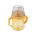 Canpol babies Hrneček se silikonovým pítkem FirstCup 150ml žlutý