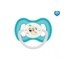 Canpol babies Dudlík 0-6m silikonový symetrický BUNNY & COMPANY tyrkysový