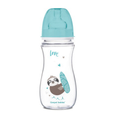Canpol babies Antikoliková širokohrdlá lahev EXOTIC ANIMALS 300ml modrá