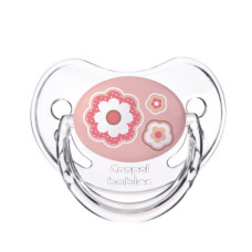 Canpol babies Dudlík 6-18m silikonový anatomický NEWBORN BABY růžový
