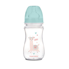 Canpol babies Antikoliková širokohrdlá lahev EXOTIC ANIMALS 240ml zelená