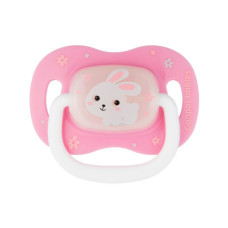Canpol babies Dudlík 18m+ silikonový symetrický BUNNY&COMPANY růžový