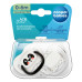 Canpol babies Set symetrických silikonových dudlíků BabiesBoo 0-6m bílý