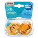 Canpol babies Set symetrických silikonových dudlíků BabiesBoo 18m+ 2ks oranžový