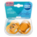 Canpol babies Set symetrických silikonových dudlíků BabiesBoo 6-18m 2ks oranžový