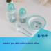Canpol babies Tréninkový hrneček se svítícími úchyty EXOTIC ANIMALS 120ml modrý