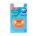 Canpol babies Dudlík silikonový symetrický CUTE ANIMALS 6-18m 1ks oranžový
