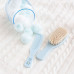 Canpol babies Hřeben a kartáč přírodní měkký NEWBORN BABY modrý