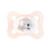 Canpol babies Set symetrických silikonových MINI dudlíků 0-2m SLEEPY KOALA růžový