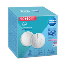 Canpol babies Tvarované prodyšné vložky do podprsenky 3D 50+10ks