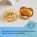 Canpol babies Set symetrických silikonových dudlíků BabiesBoo 6-18m 2ks bílý