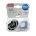 Canpol babies Dudlík silikonový symetrický Light touch GOLD 6-18m 2ks modrý