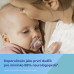 Canpol babies Dudlík silikonový symetrický Light touch GOLD 0-6m 2ks modrý