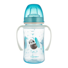 Canpol babies Tréninkový hrneček se svítícími úchyty EXOTIC ANIMALS 240ml modrý