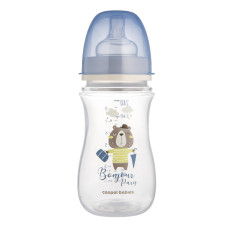 Canpol babies Lahev širokohrdlá antikoliková BONJOUR PARIS 240ml modrá